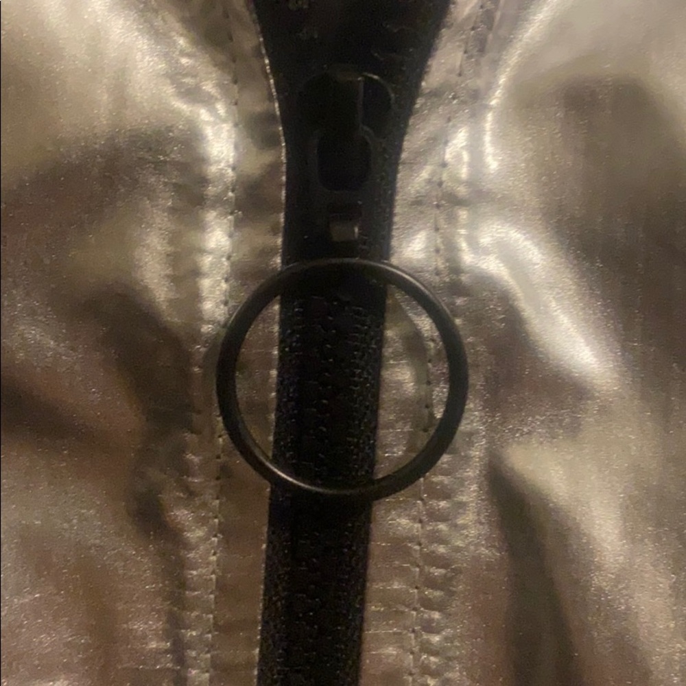 Metallic Guess Crop Jacket with Hood - Picture 3 of 12